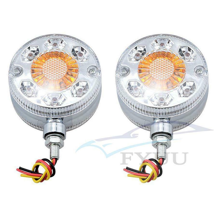2pcs Truck Double Face Turn Signal Brake Lamps 24-LED double-sided marker light
