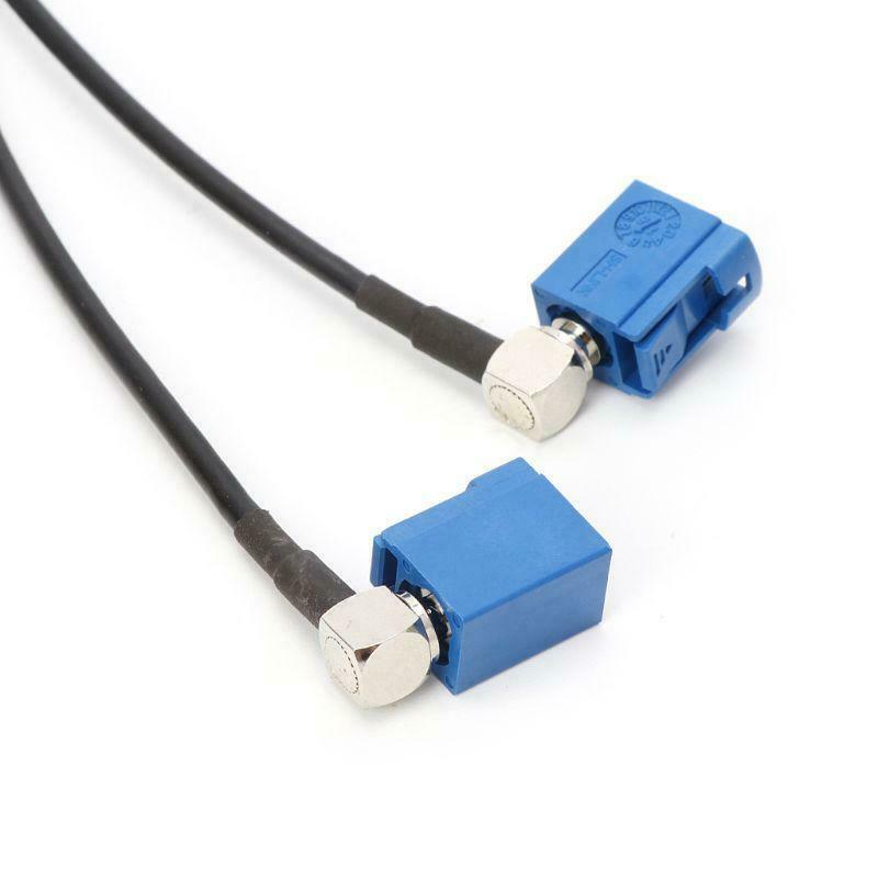 Fakra C Male Plug To 2 x Fakra C Female Jack RG174 Y Type Splitter Combined