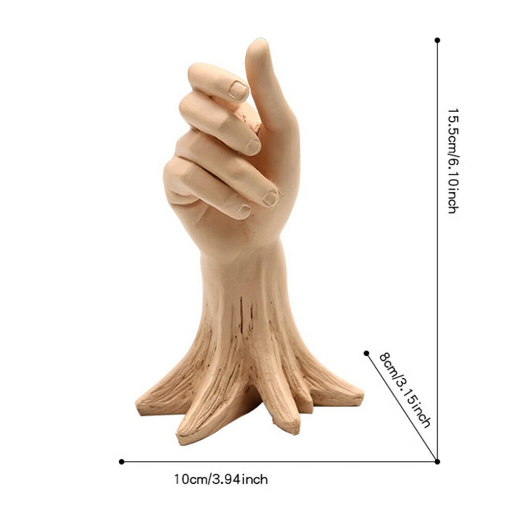 Flower Vase Hand Tree Trunk Statue Flower Pot Centerpiece Dining Table Hotel