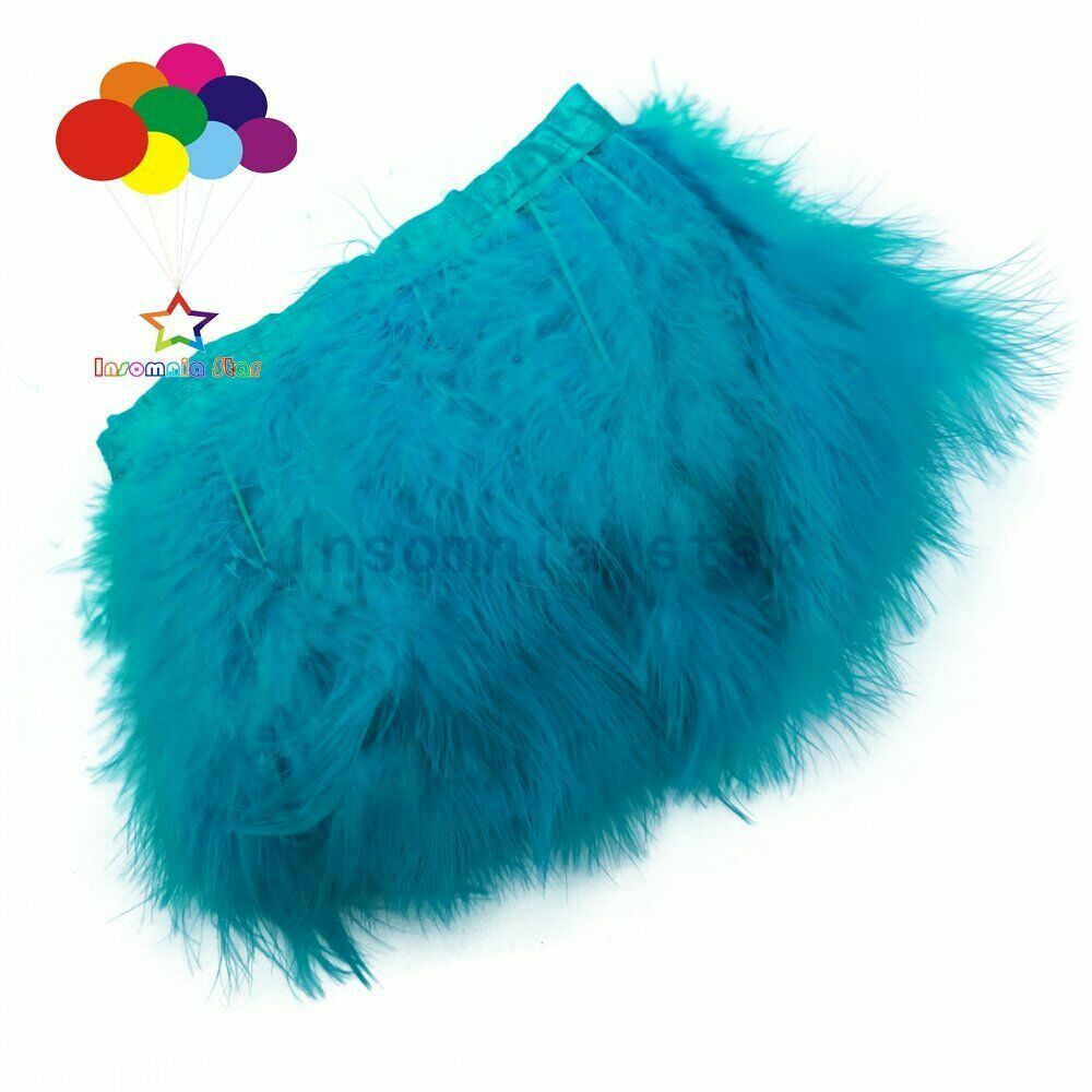 Wholesale Feathers Trim Turkey Dyed Sea blue Marabou Plume on Ribbon for Wedding