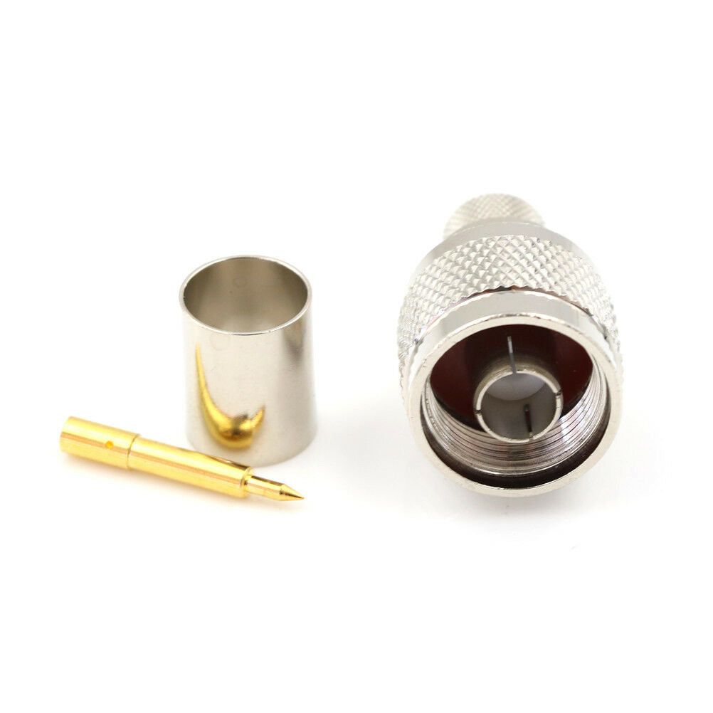 New N-Type Crimp Plug Male Cable Straight RF Connector For LMR400 RG.l8