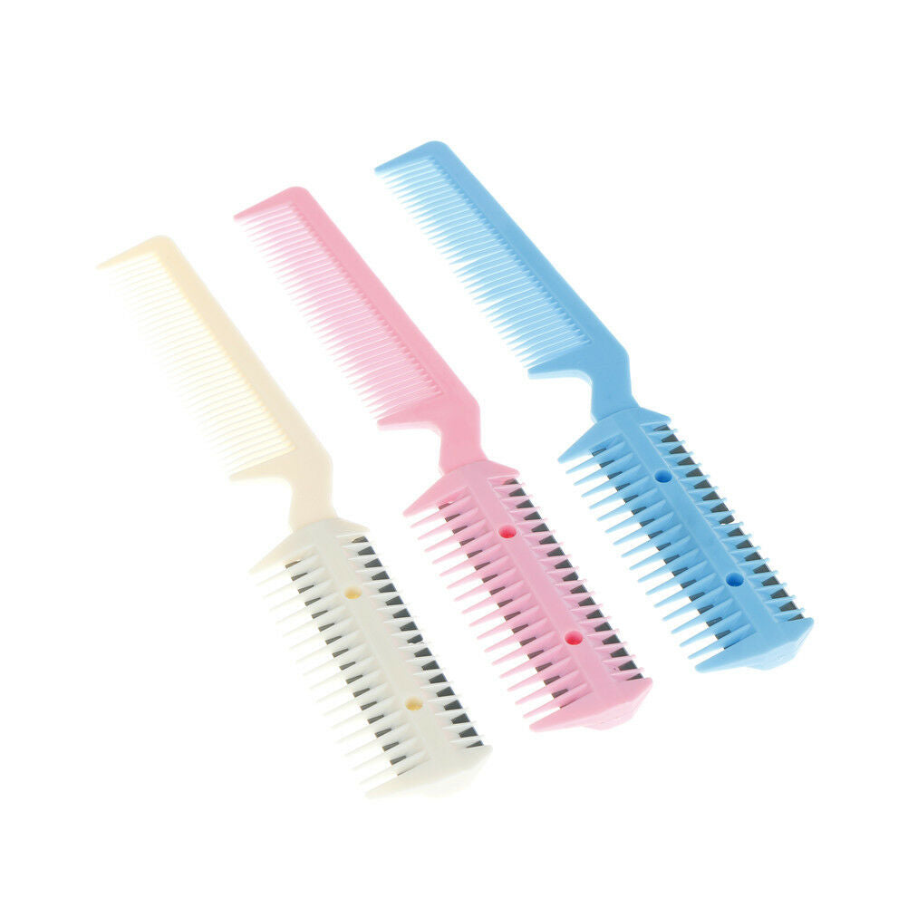 Pet Hair Trimmer Comb 2 Razor Rakes Cutting Grooming Clean Tool for Dog C.l8