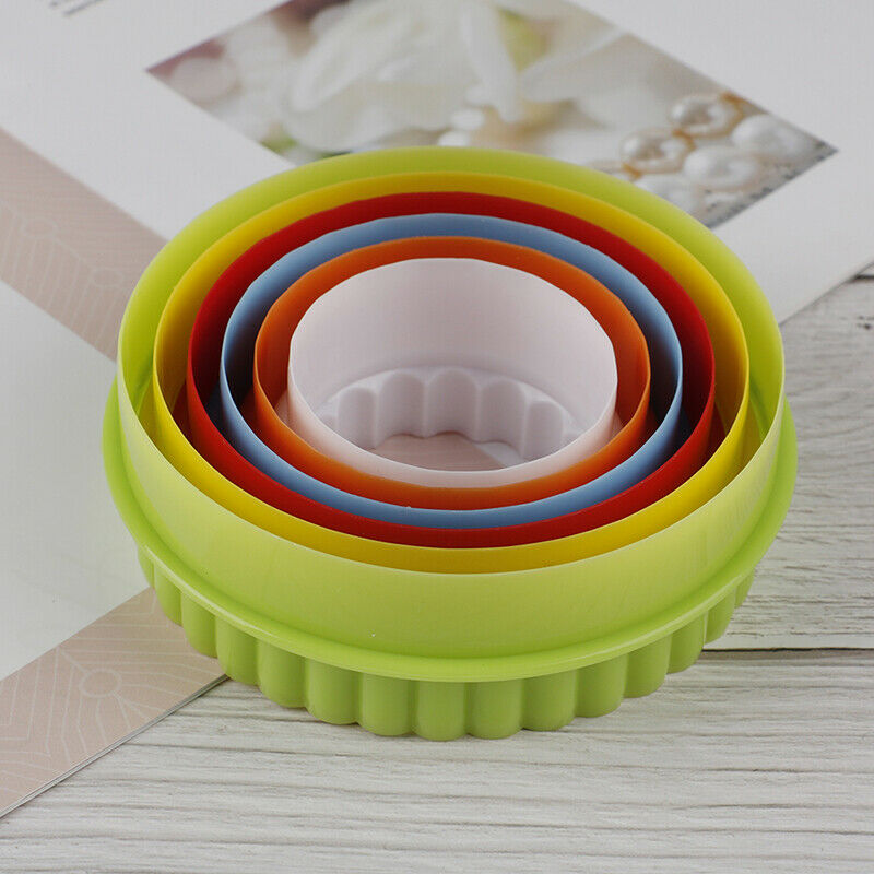 6Pcs Round/Flower Shaped Dough Cutting Tool Kitchen Gadgets Dumplings Cut.l8
