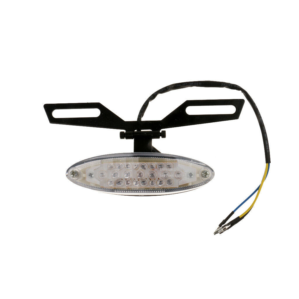 Motorcycle LED Brake Running Turn License Plate Tail Light Brake Light Amber