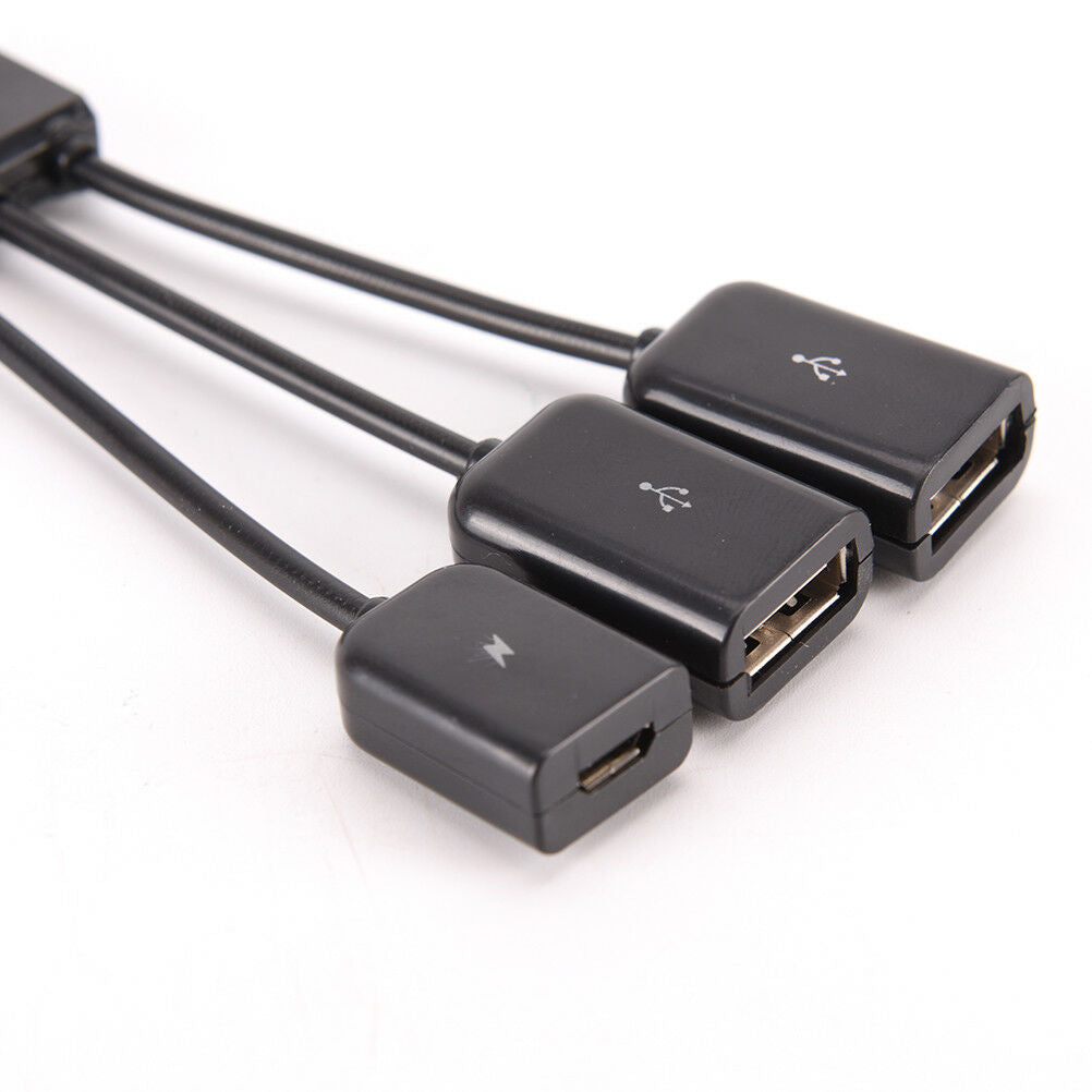 Multifunctional OTG Data Line Tablet Phone Micro usb Hub Splitter OTG Ada.l8