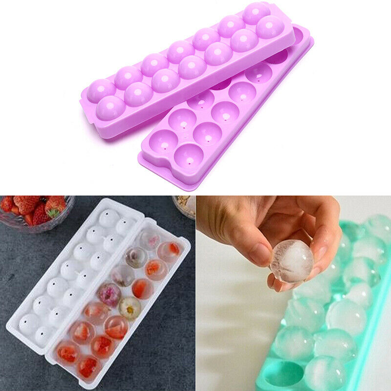 Ball Ice Molds Home Bar Party Cocktail Use Round Ball Ice Mold Kitchen DI.l8