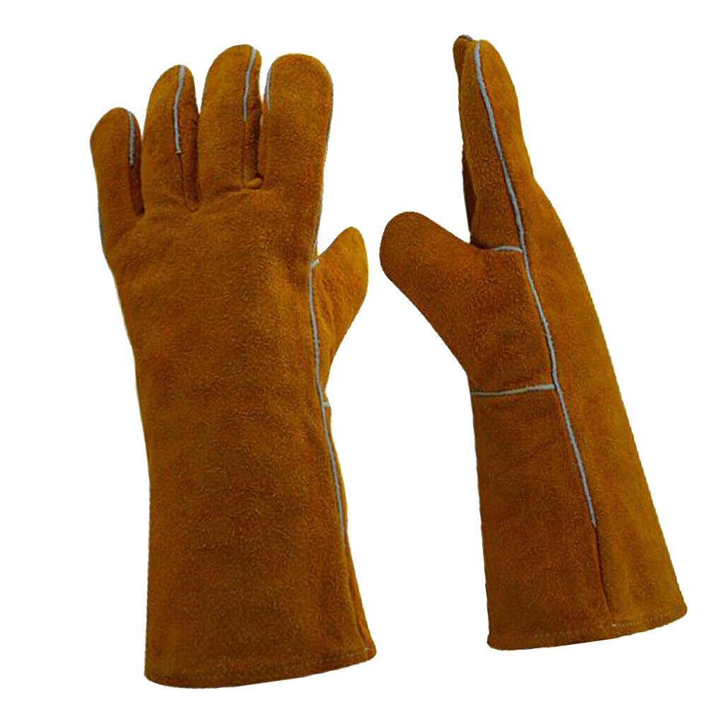 1 Pair of Gloves Welding Gear Hands Cover Protecting Hand Work Safety Gear -340