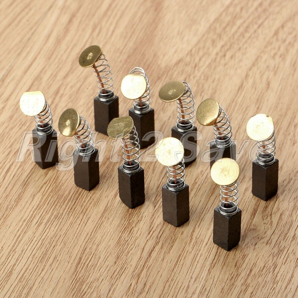 10x Carbon Brushes Angle Grinder For Generic Electric Motor Power Tool 6x6x6.5mm
