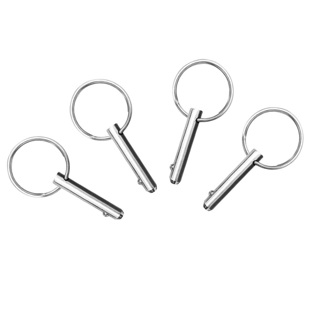 4pcs Bimini Top Boat Deck Hinge Quick Release Pin Marine 316 Stainless Steel