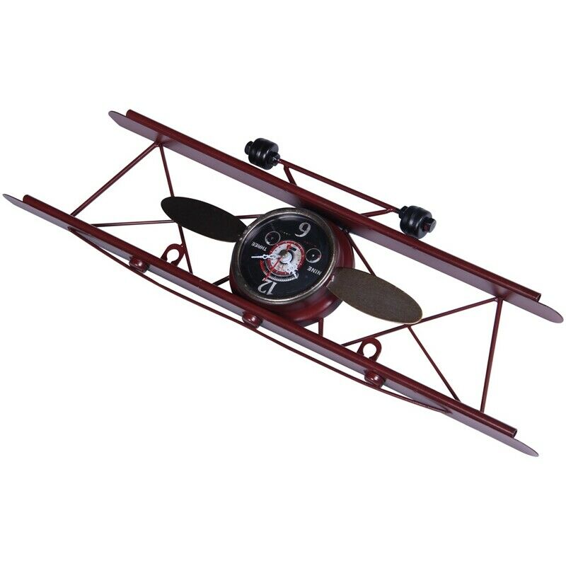 Creative Retro Aircraft Clock, Living Room, Dining Wall, Wall Decoration, WallH5