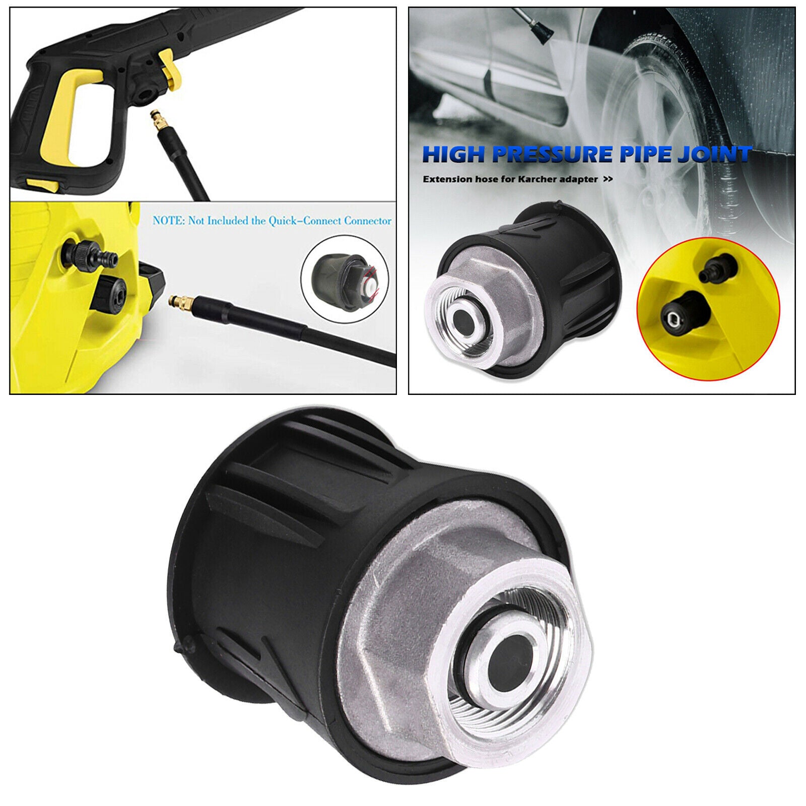Pressure Washer Hose Adapter Connector Converter Fitting for Karcher K Accs