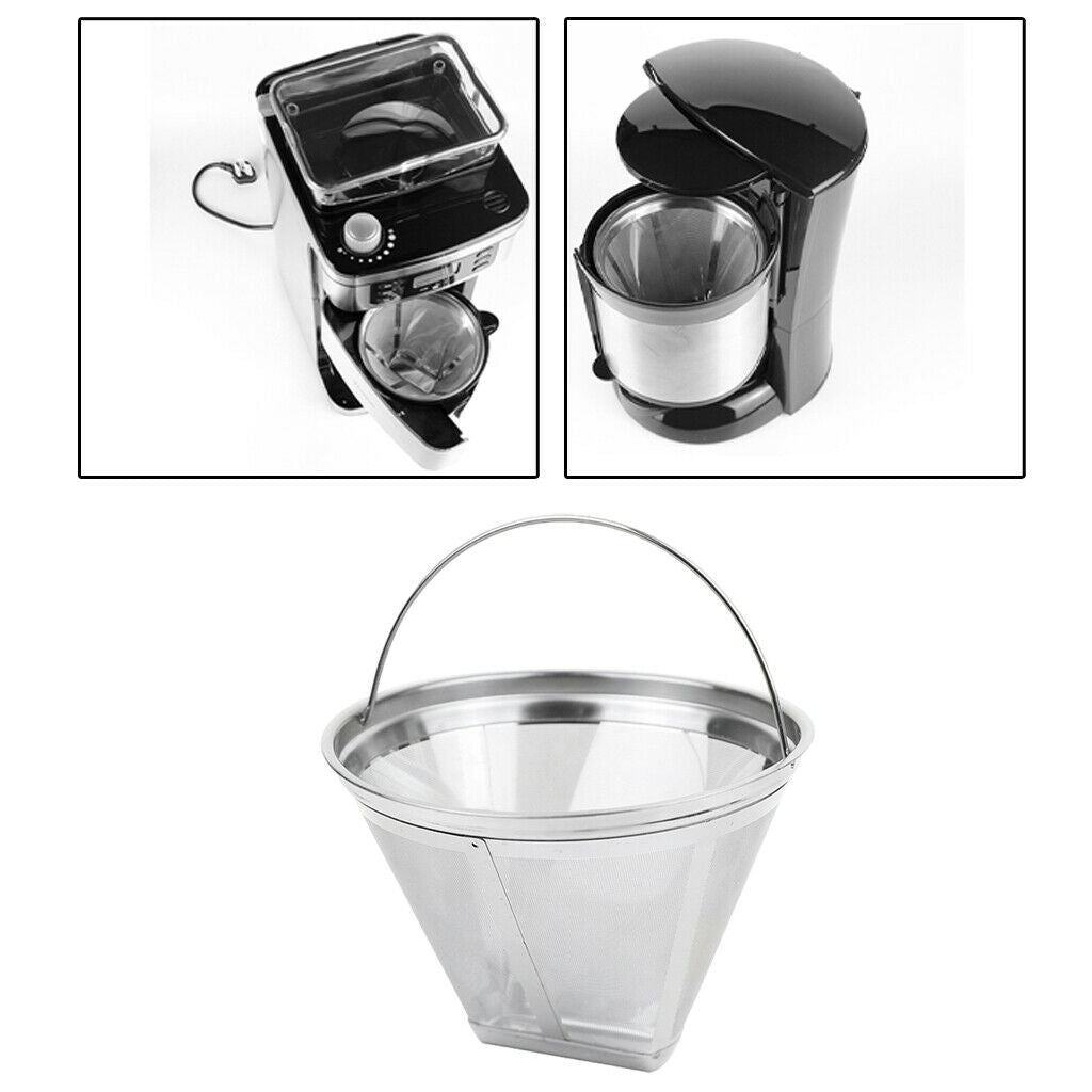 Stainless Steel Reusable Coffee Filter Basket Coffee Strainer for DL-Kf800