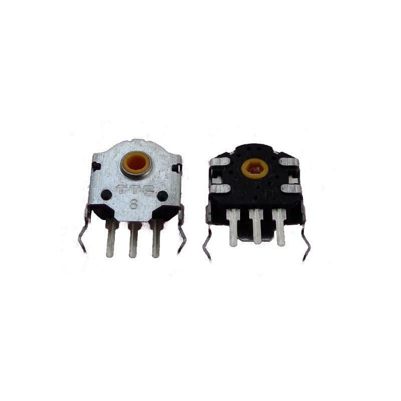 2Pcs TTC 8mm Mouse Encoder Mouse Wheel Decoder Yellow Core 48 Million Lifetime