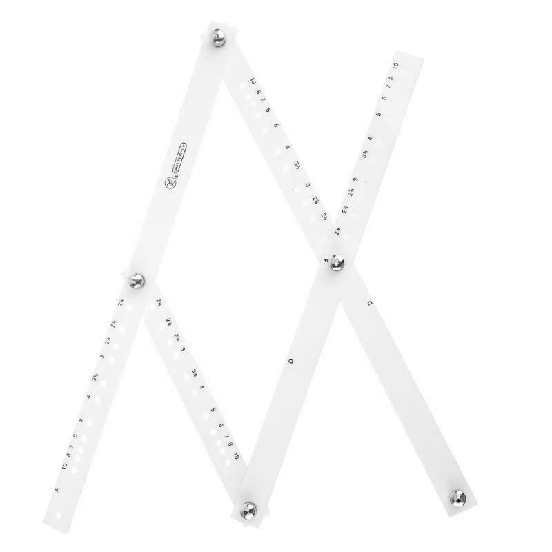 34cm Scale Drawing Ruler Pantograph Folding Ruler Reducer Enlarger Tool Craft