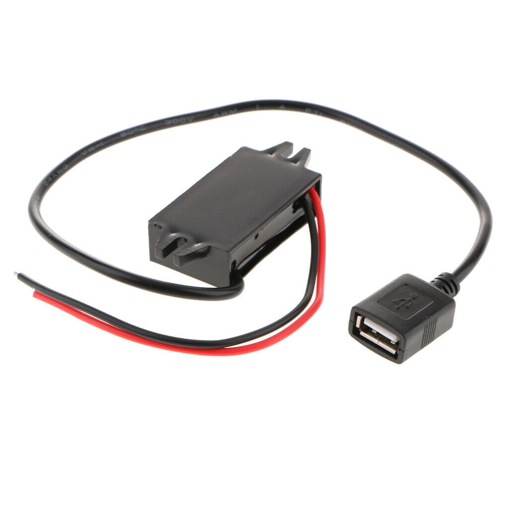 Waterproof DC 8V-24V to DC 5V 3A  Converter with Single USB Port