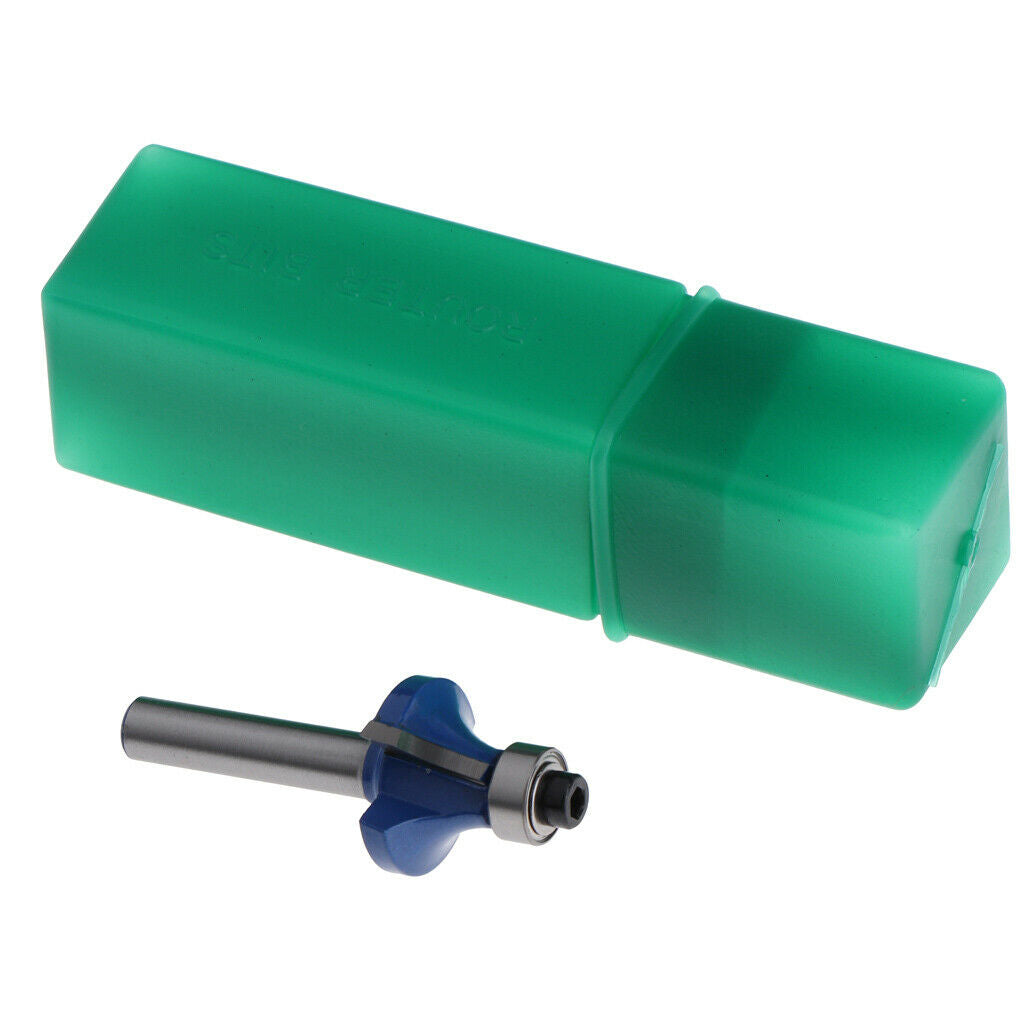 1x 1/4 "Shank 1/2 '' Radius Round Over Router Bit Wood Chisel Cutting Tool