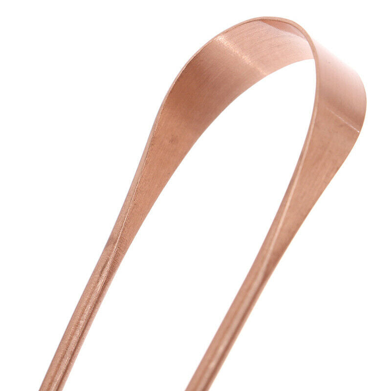 Pure Copper Tongue Scraper Cleaner THICK  Ayurvedic Dental Hygiene Oral CareBDA
