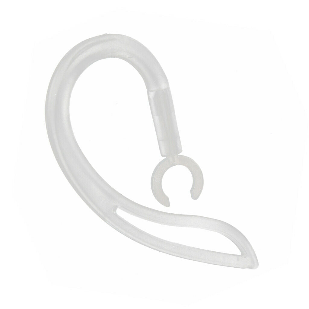 4PCS Spare Earhook Bluetooth Headset Ear Hook Loop Silicone Earloop Clear