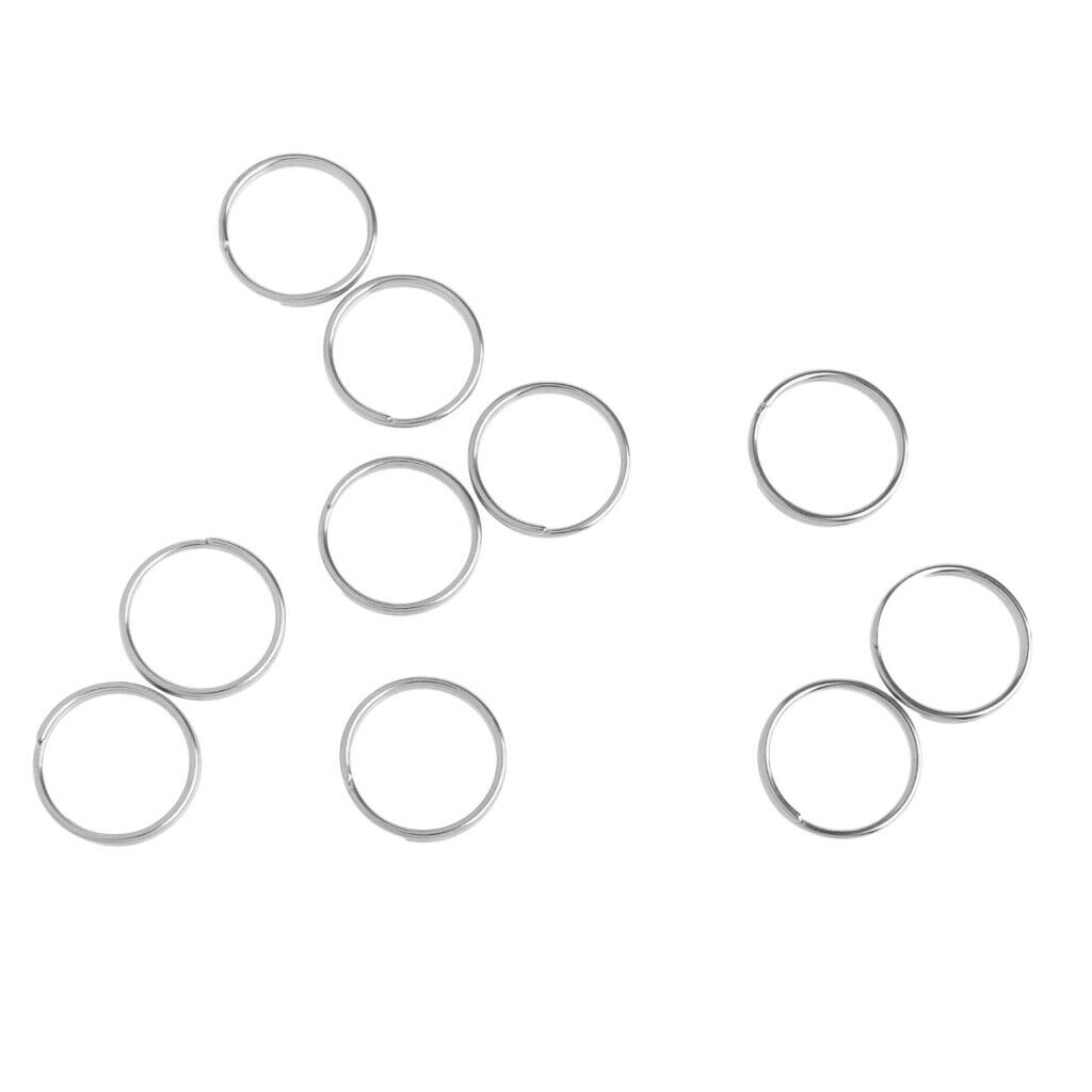 10pcs 316 Stainless Steel Diving Keyring Metal Rings O  Water Sports