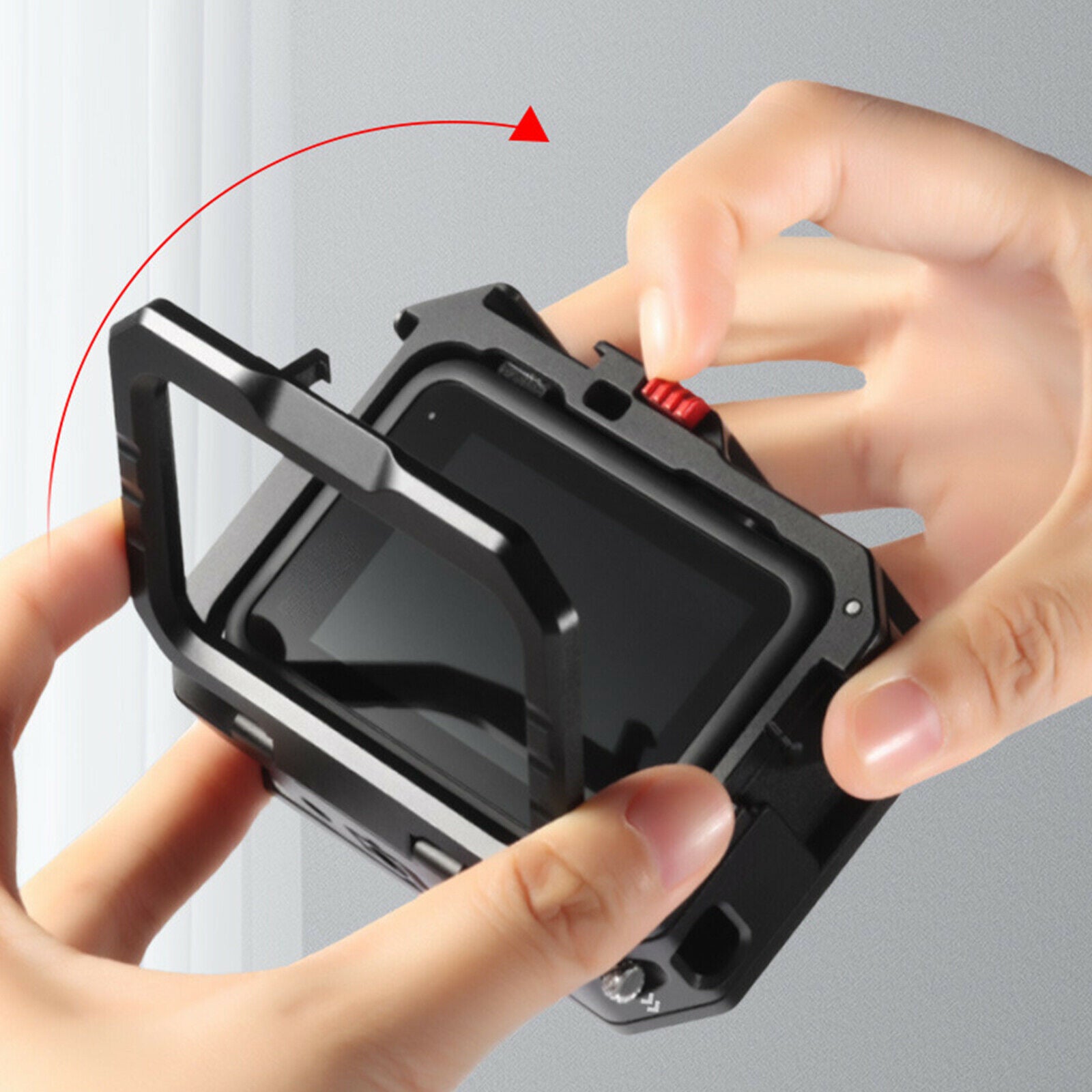 For Gopro 9 Sport Camera Enhanced Version Metal Protective Housing Shell Cover