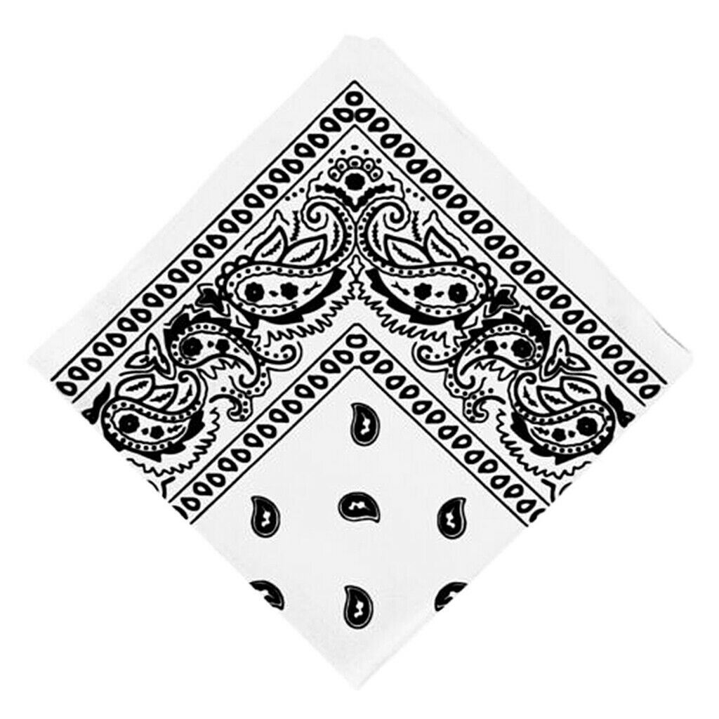 2x Novelty Cotton Paisley Print Paisley Cowboy Bandana Head Wrap Hair Band