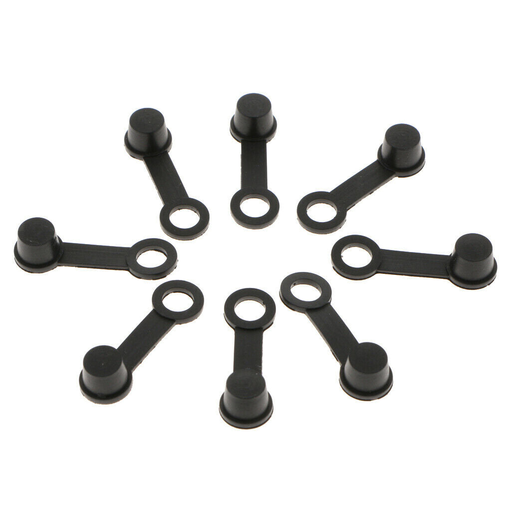30Pcs Brake Bleeder Valve Screw Caps Grease Soft Black Dustproof Waterproof