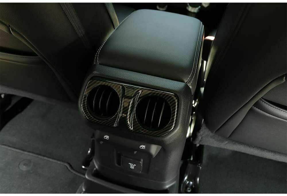 For Jeep Wrangler JL 2018+ ABS Car Inner Rear Back Air Vent Outlet AC Trim Cover