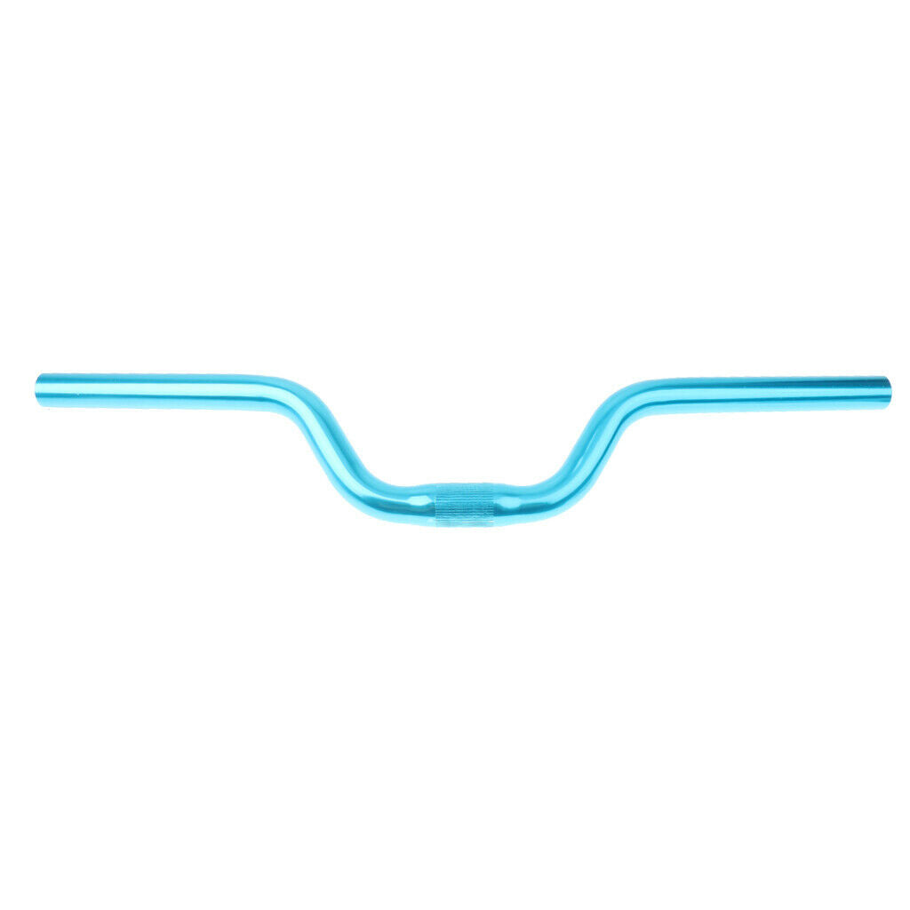 Alloy Mountain Bike Cycling Fixed Gear Riser Handlebars 25.4mm 52cm Blue