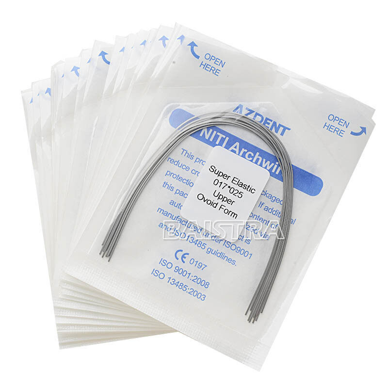 50 bags Dental Orthodontic Arch Wire Super Elastic Niti Rectangular 17x25 Upper