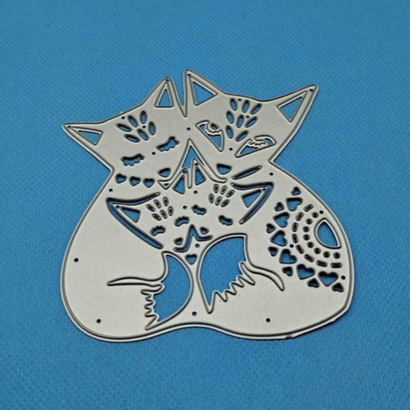 Cat Metal Cutting Die Creative Animal Shape Embossing Template Cutting Stencil