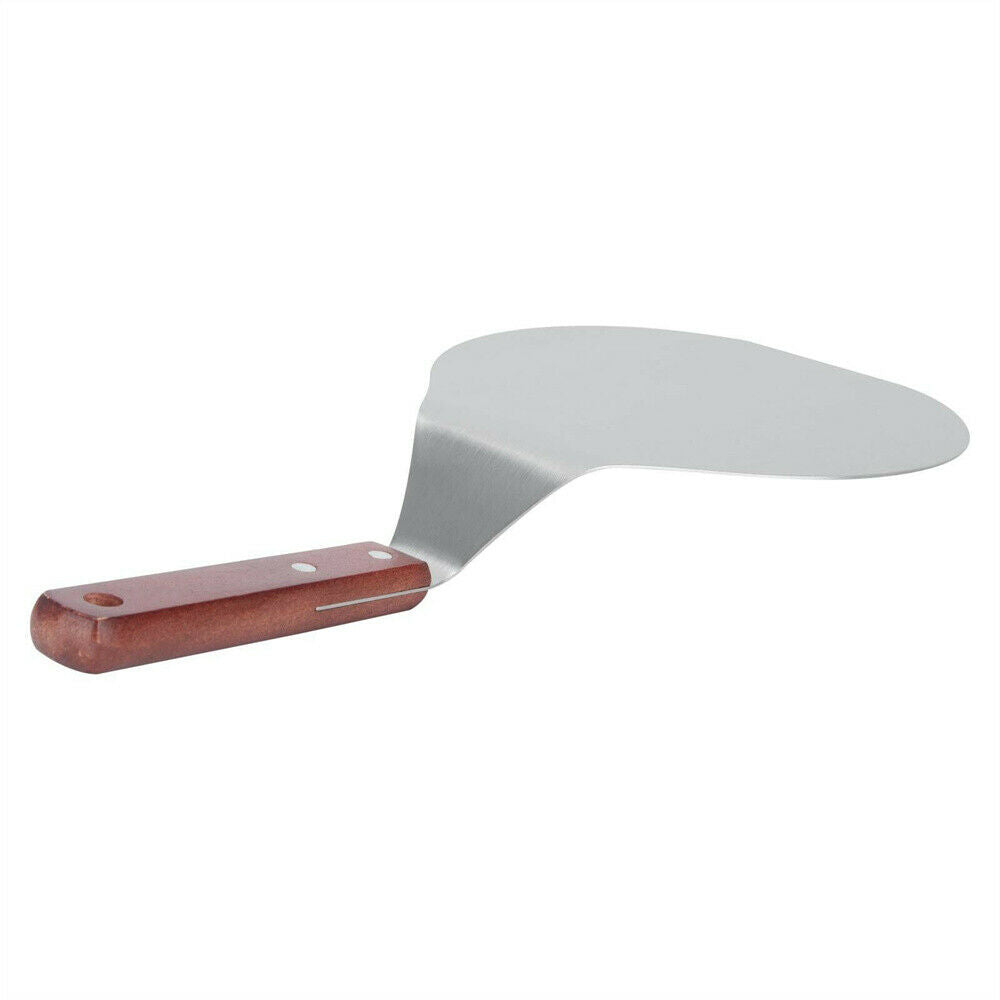 13inch Round Wooden Handle Stainless Steel Cake Pizza Shovel Kitchen Baking Tool