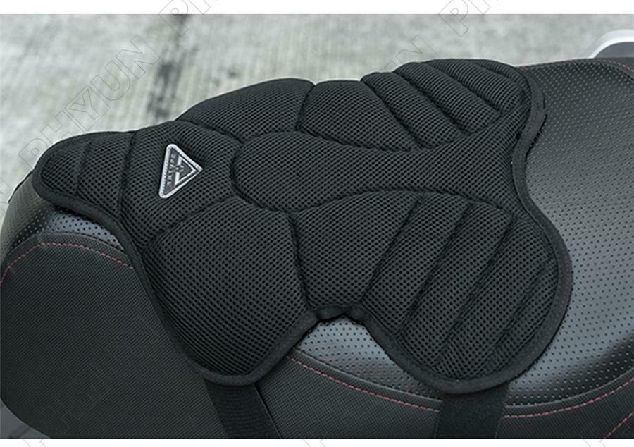 Motorcycle Seat Cover Cushion Heat Insulation Air Pad w/ Fixed Straps Universal