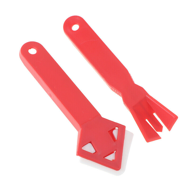 2Set Silicone Glass Cement Scraper Tool Caulking Finishing Sealant Grout Remo JY