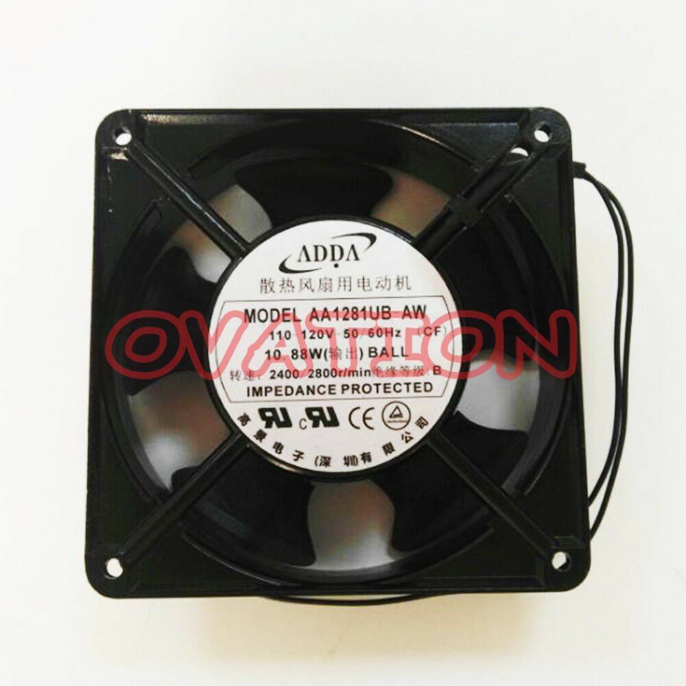 For 1 PCS ADDA Fan AA1281UB-AW 12CM 12038 AC 110V/120V 10.88W 0.27A/0.23A