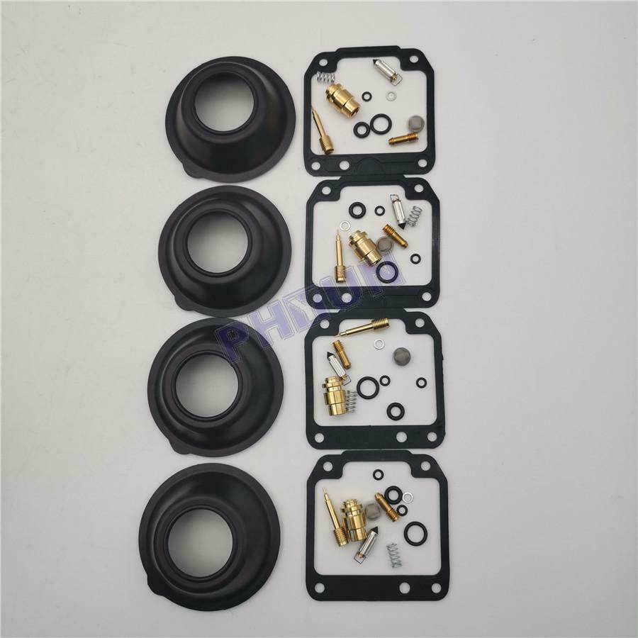 For 1981-1983 YAMAHA XJ550 XJ 550 Carburetor Repair Kit w/ Diaphragm Vacuum