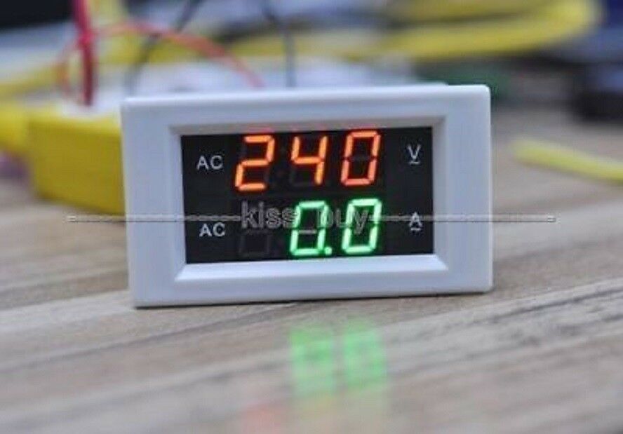 AC 300V 50A LED VoltmÃ¨tre AmpÃ¨remÃ¨tre NumÃ©rique Double Ã‰cran Volt Amp Testeur
