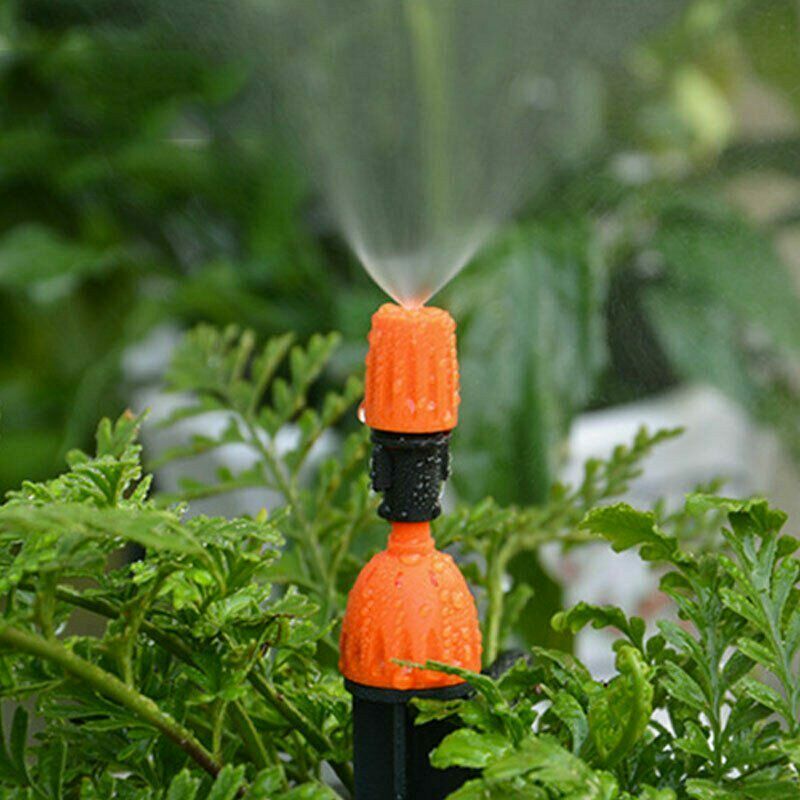 10X Lawn Garden Auto Watering Spray Sprinkler Misting Nozzle Irrigation System