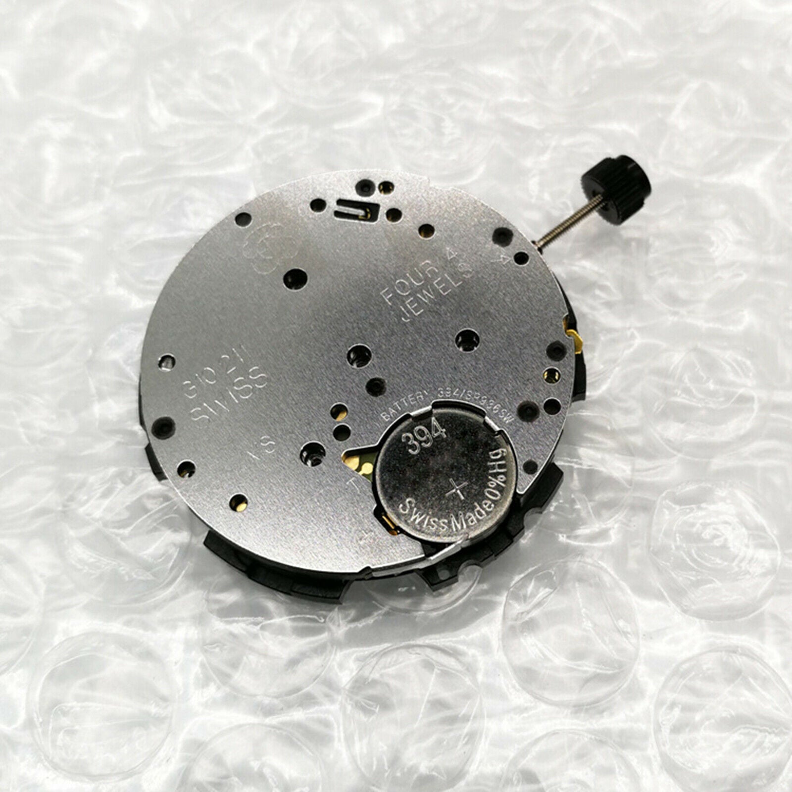 For ETA G10.211 Quartz Watch Movement & Stem & Battery 6 Pin Date at 4’Watch