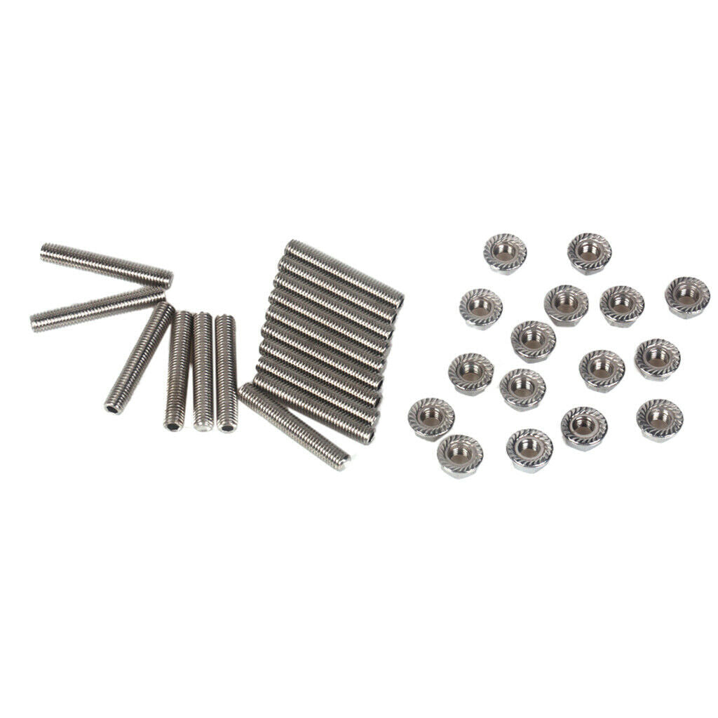 Stainless Exhaust Manifolds Stud Kit for Ford 4.6 & 5.4 Liter V8 2 Manifolds