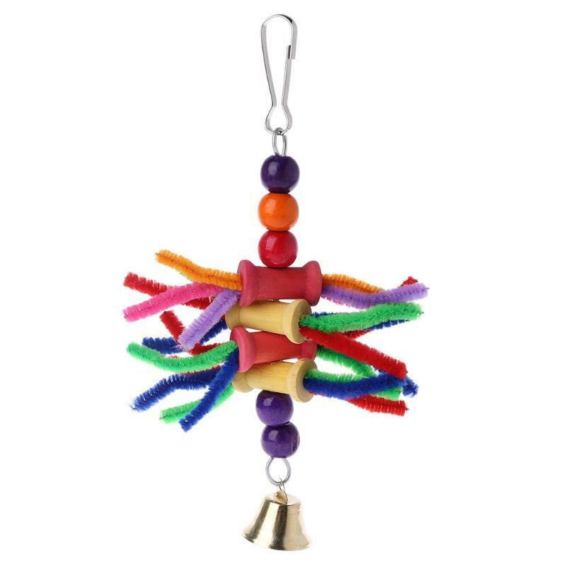 Parrot Chew Toys Multicolor Bird Parrot Bite String Toys Swing Cage Accessories