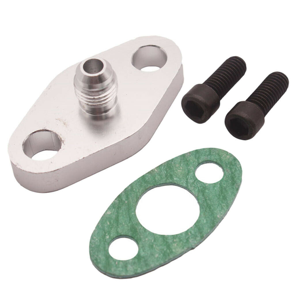 Turbo Oil Supply And Return Flange Kit with Gasket And Bolts