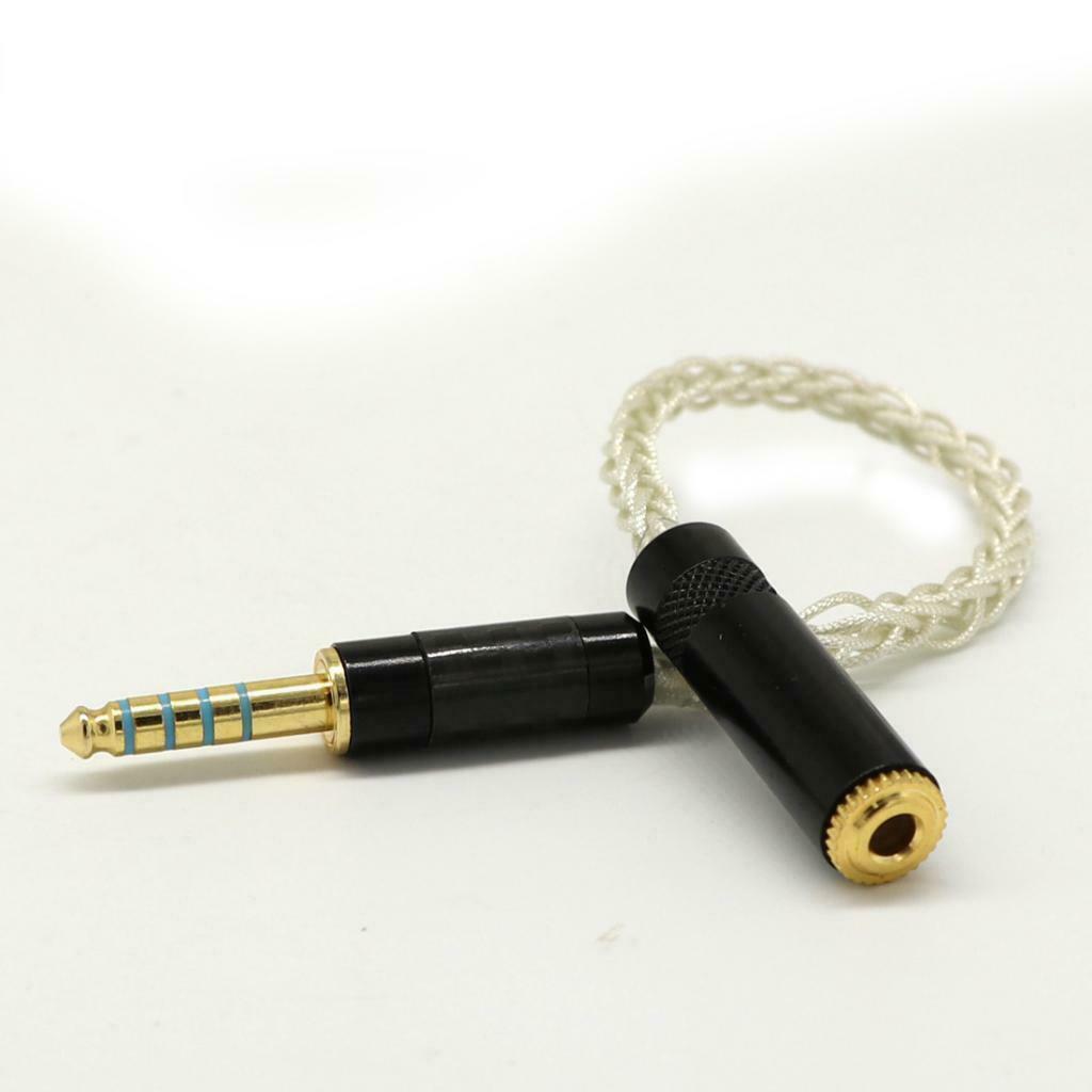 4.4mm Male To 3.5mm Female Earphone Headset Converter White