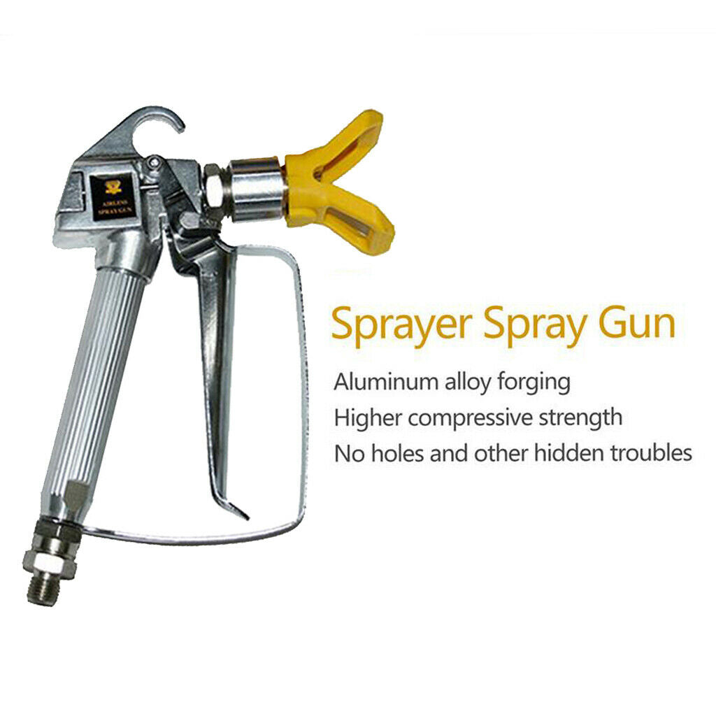 Airless Paint Spray Gun High Pressure No Gas Spraying Machine Tool 3600PSI