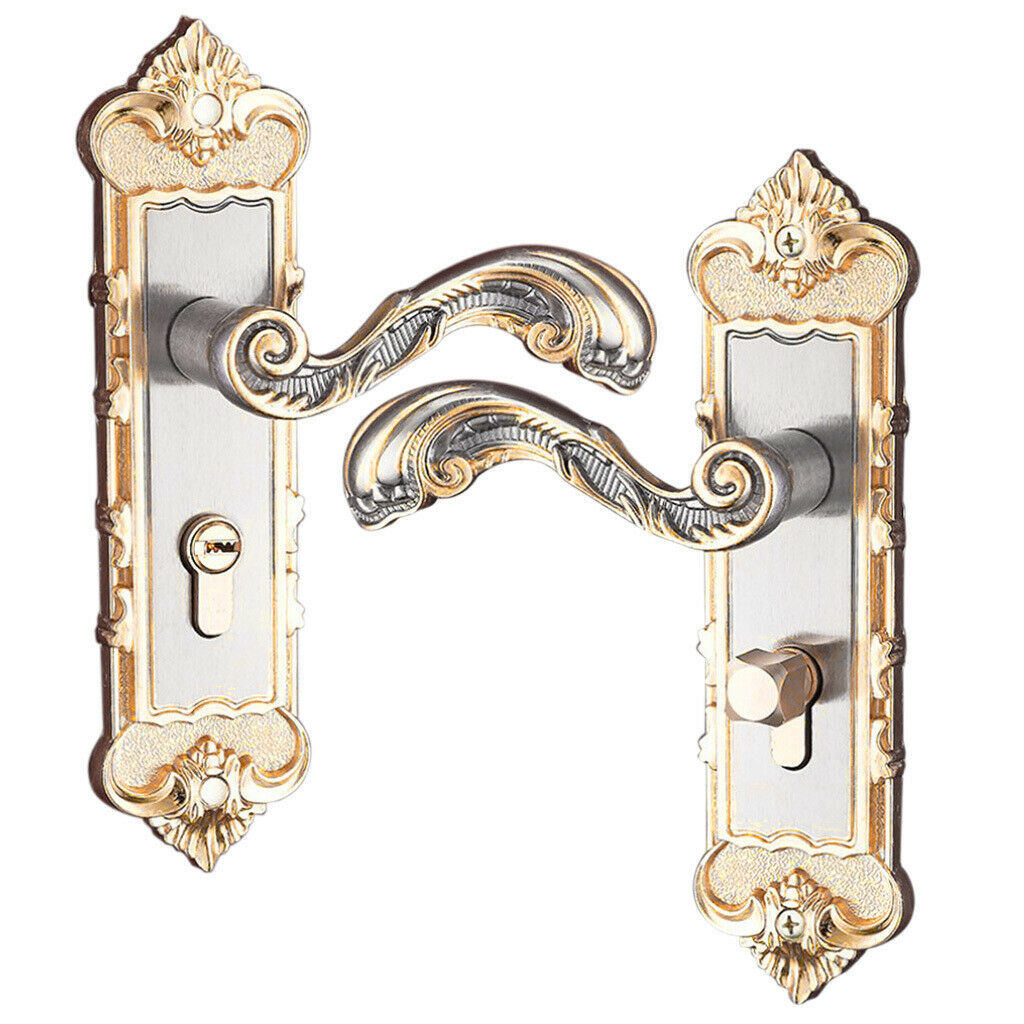 Lever Keyed Entry Door Lock Panel Hardware Handle and Closet Lockset #6