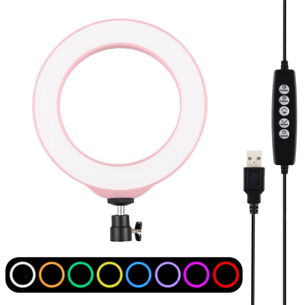 6.2 inch 16cm RGBW LED Ring Light 10 Modes 8 Colors for Studio Flashes