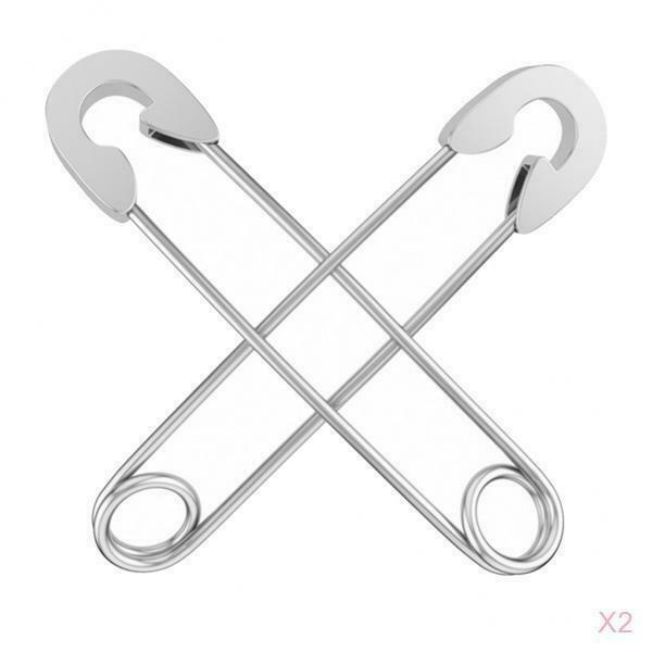 2 Pieces Retro Style Safety Pin Earrings Earrings Drop Ear Cuff 37.8mm