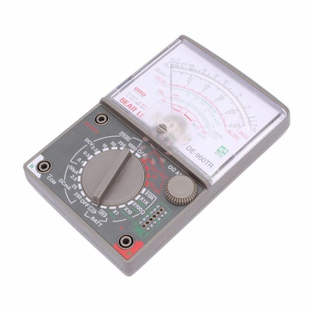 New DE-960TR Range AC DC Pointer Type Analog Meter Multimeter Voltmeter Tester