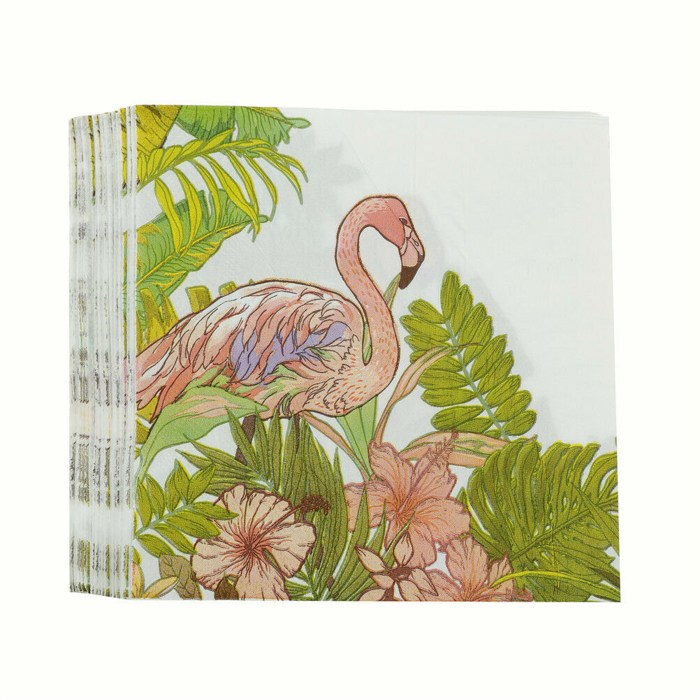 1set  Flamingo Napkins Paper Tissue Decoupage Wedding Party Handkerchief .l8