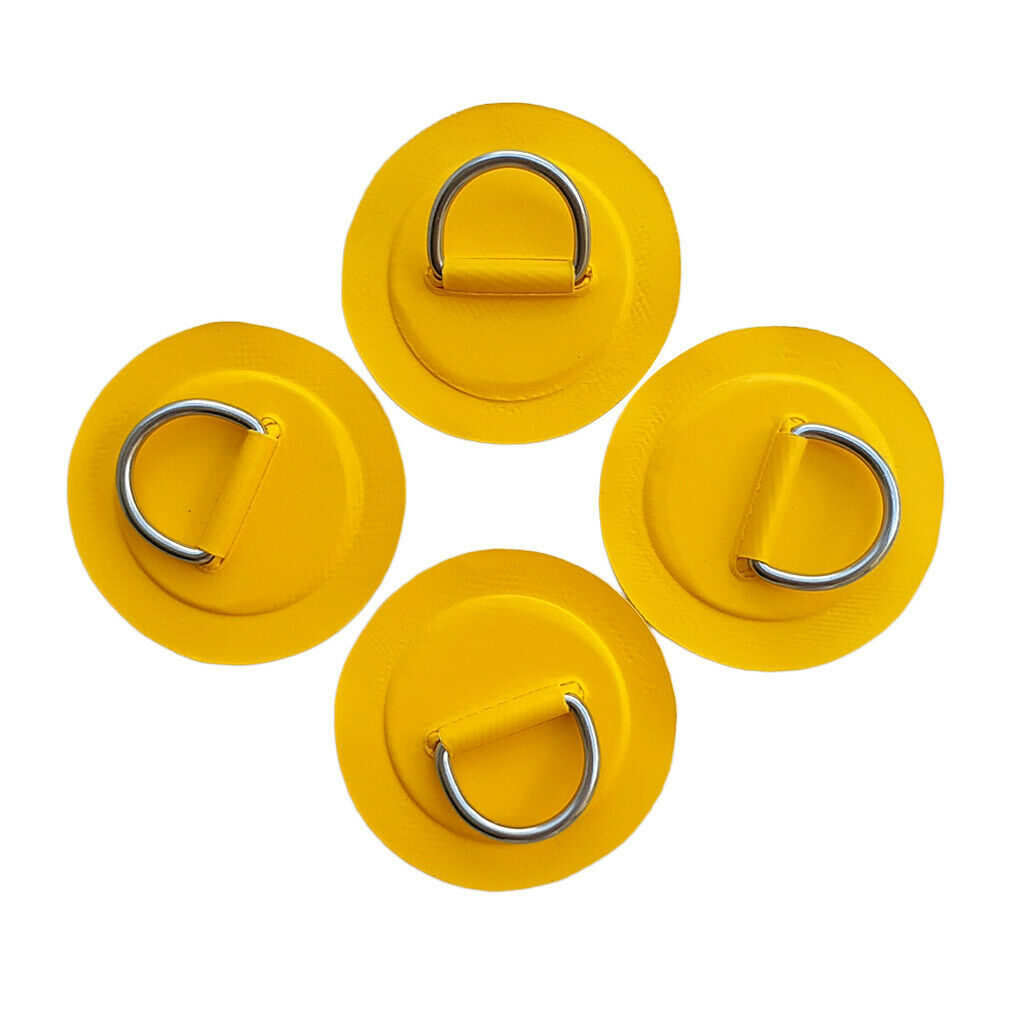 4Pcs Stainless Steel D- Pad/Patch for PVC Inflatable Boat   Surfboard