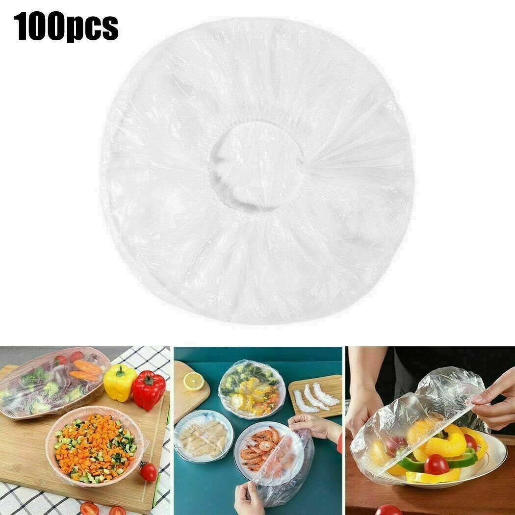 Disposable Food Storage Covers for Bowls Elastic Plate Covers Bowl 100Pcs/Set